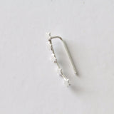 Sterling Silver Five Little Stars Ear Climbers - sterling silver-NuNu jewellery