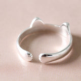 Sterling Silver Little Cat Ring - sterling silver-NuNu jewellery