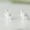 Sterling Silver Tiny Turtle Ear Studs - sterling silver-NuNu jewellery