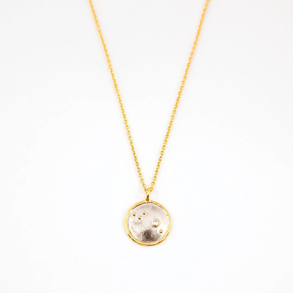 Solid Sterling Silver Constellation Birthstone Necklace -ARIES,TAURUS,GEMINI - sterling silver-NuNu jewellery