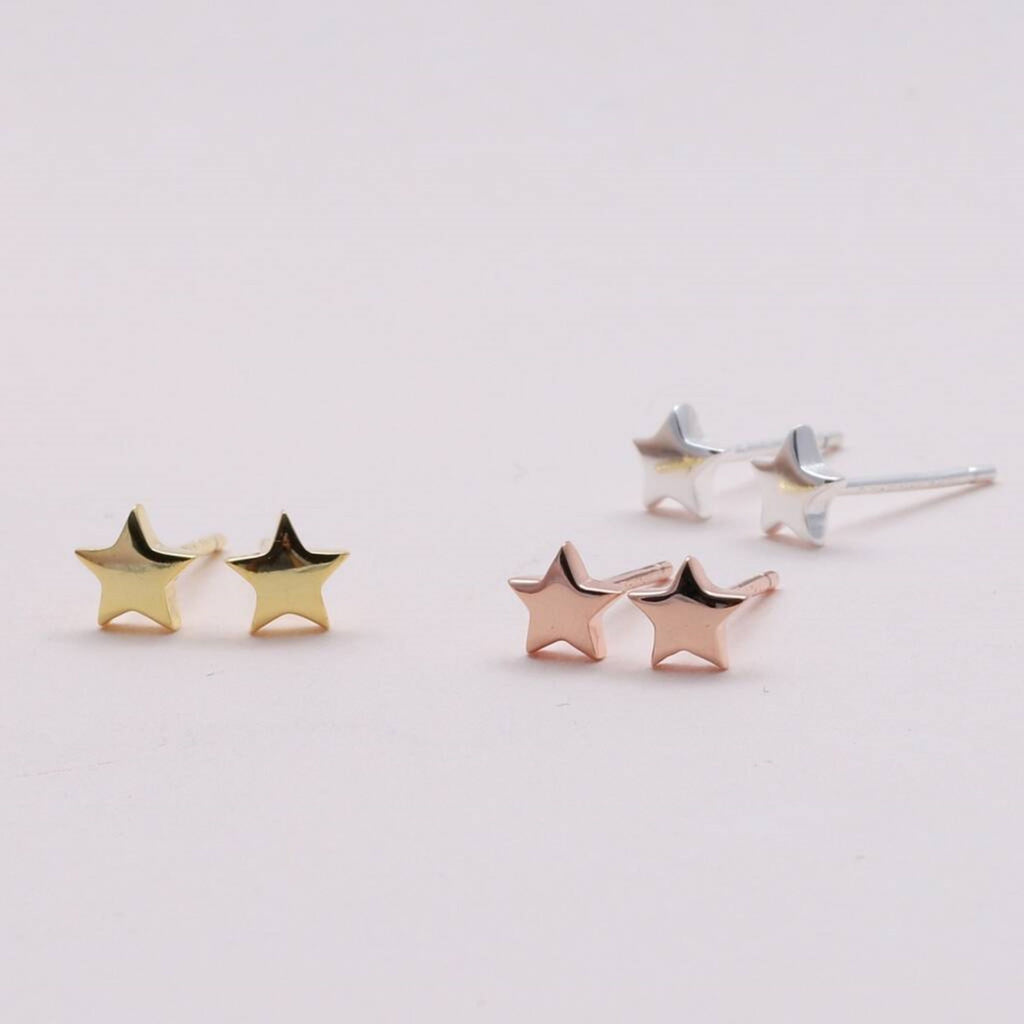 Gift Bag Sterling Silver Birthday Star Earrings - sterling silver-NuNu jewellery