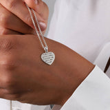 Heart Pendant With Birthstone Necklace For Mum - sterling silver-NuNu jewellery