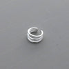 Sterling Silver Fine Line Ear Cuff - sterling silver-NuNu jewellery