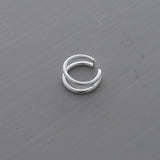 Sterling Silver Fine Line Ear Cuff - sterling silver-NuNu jewellery