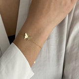 Sterling Silver Butterfly Necklace Or Bracelet - sterling silver-NuNu jewellery