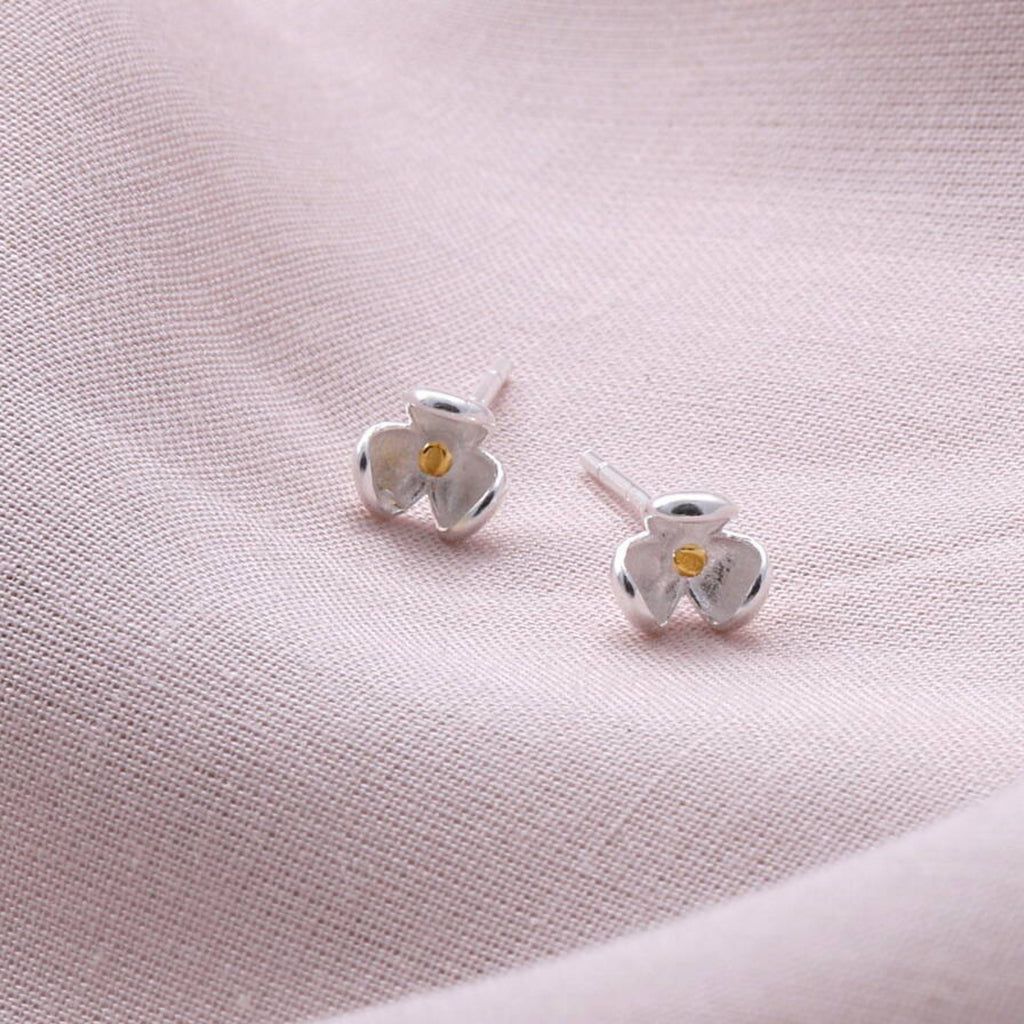 Message Bottle Sterling Silver Earrings 'Bloom' - sterling silver-NuNu jewellery