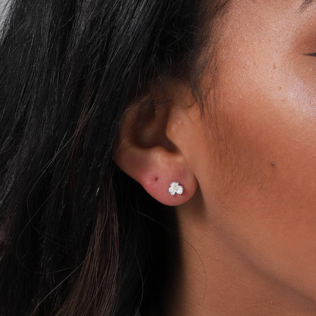 Message Bottle Sterling Silver Earrings 'Bloom' - sterling silver-NuNu jewellery