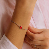 Birthstone Bracelet - sterling silver-NuNu jewellery