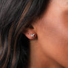 Butterfly Earrings With Crystal Design - sterling silver-NuNu jewellery