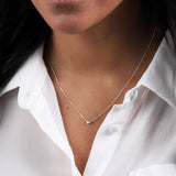 Sterling Silver Mini Heart Pendant Necklace - sterling silver-NuNu jewellery