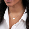 Sterling Silver Butterfly Necklace Or Bracelet - sterling silver-NuNu jewellery