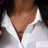 Three Generation Raw Birthstone Necklace - sterling silver-NuNu jewellery