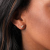 Butterfly Earrings With Crystal Design - sterling silver-NuNu jewellery