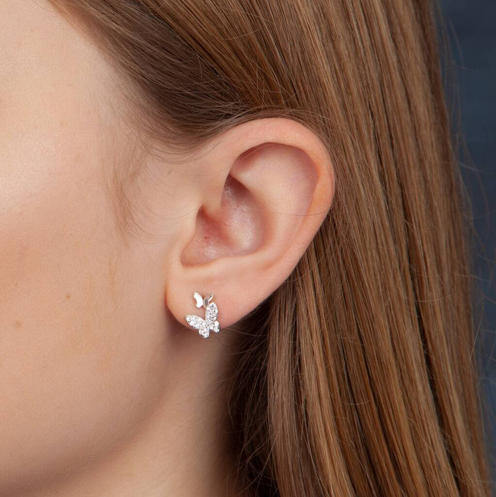 Gift Bag 'Better Together' Butterfly Earrings - sterling silver-NuNu jewellery