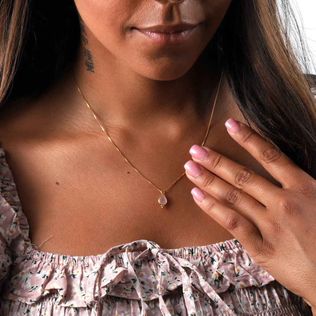 Sterling Silver Birthstone Necklace - sterling silver-NuNu jewellery