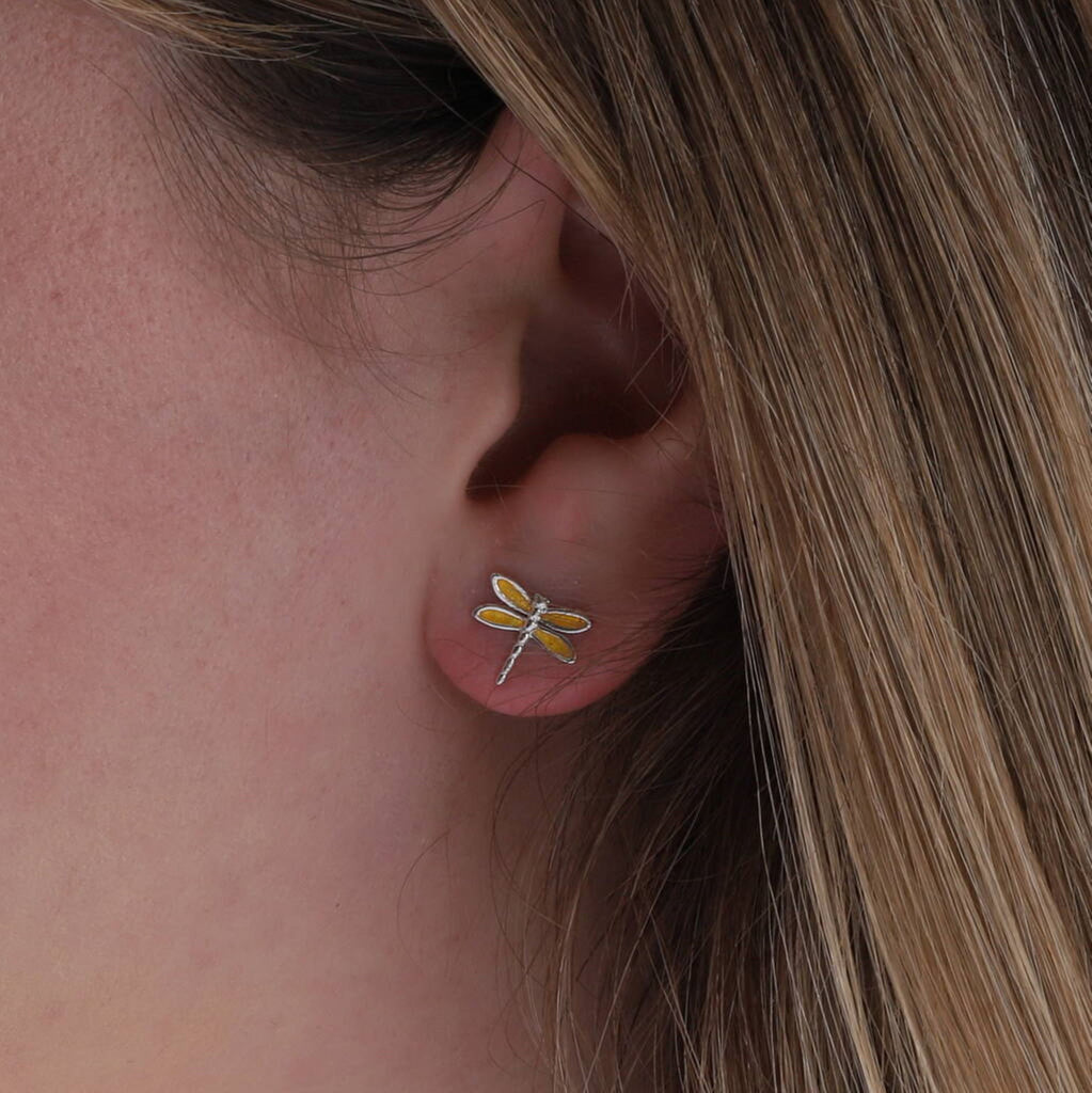 Gift Bag 'Happiness' Dragonfly Earrings - sterling silver-NuNu jewellery