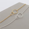 Two Circles Bracelet - sterling silver-NuNu jewellery