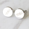 Personalised Initial Cufflinks - sterling silver-NuNu jewellery