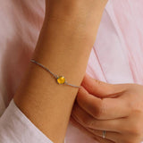Birthstone Bracelet - sterling silver-NuNu jewellery