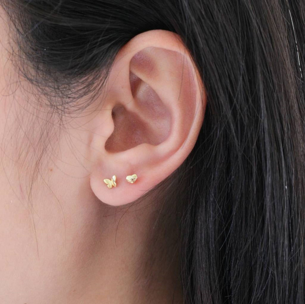 Earrings In A Message Bottle 'Big Love' Sterling Silver - sterling silver-NuNu jewellery