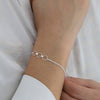 Joined Circles Bracelet - sterling silver-NuNu jewellery