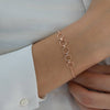 50 Th Birthday Circle Bracelet - sterling silver-NuNu jewellery