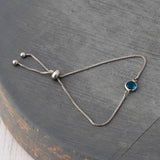 Birthstone Bracelet - sterling silver-NuNu jewellery