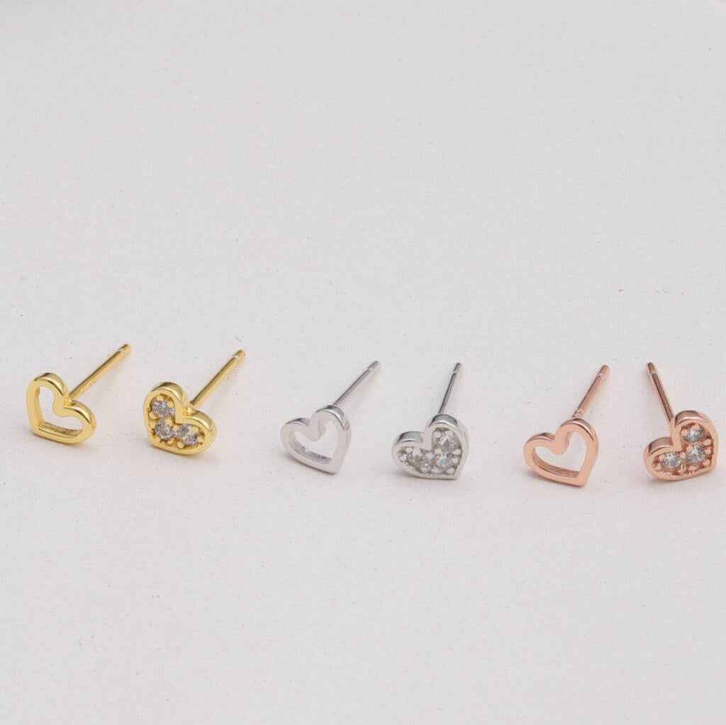 Gift Bag 'Your Heart Fits In Mine' Earrings - sterling silver-NuNu jewellery