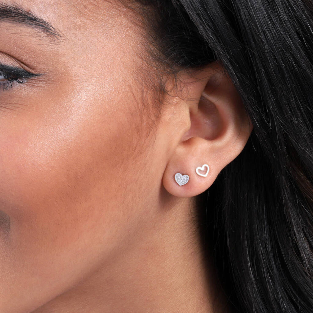 Gift Bag 'Your Heart Fits In Mine' Earrings - sterling silver-NuNu jewellery