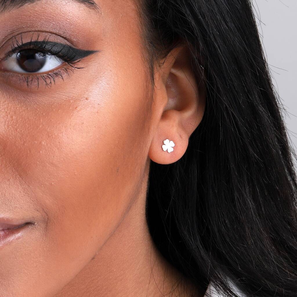 Earrings In A Message Bottle 'Good Luck' - sterling silver-NuNu jewellery