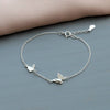 'Better With Friends' Butterflies  Bracelet - sterling silver-NuNu jewellery