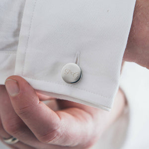 Personalised Initial Cufflinks - sterling silver-NuNu jewellery