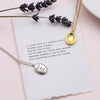 Sterling Silver Worry Stone Necklace - sterling silver-NuNu jewellery