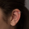 Sterling Silver Fine Line Ear Cuff - sterling silver-NuNu jewellery