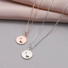 Sterling Silver Friendship Heart Initial Necklace - sterling silver-NuNu jewellery