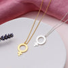 Sterling Silver Girl Power Necklace - sterling silver-NuNu jewellery