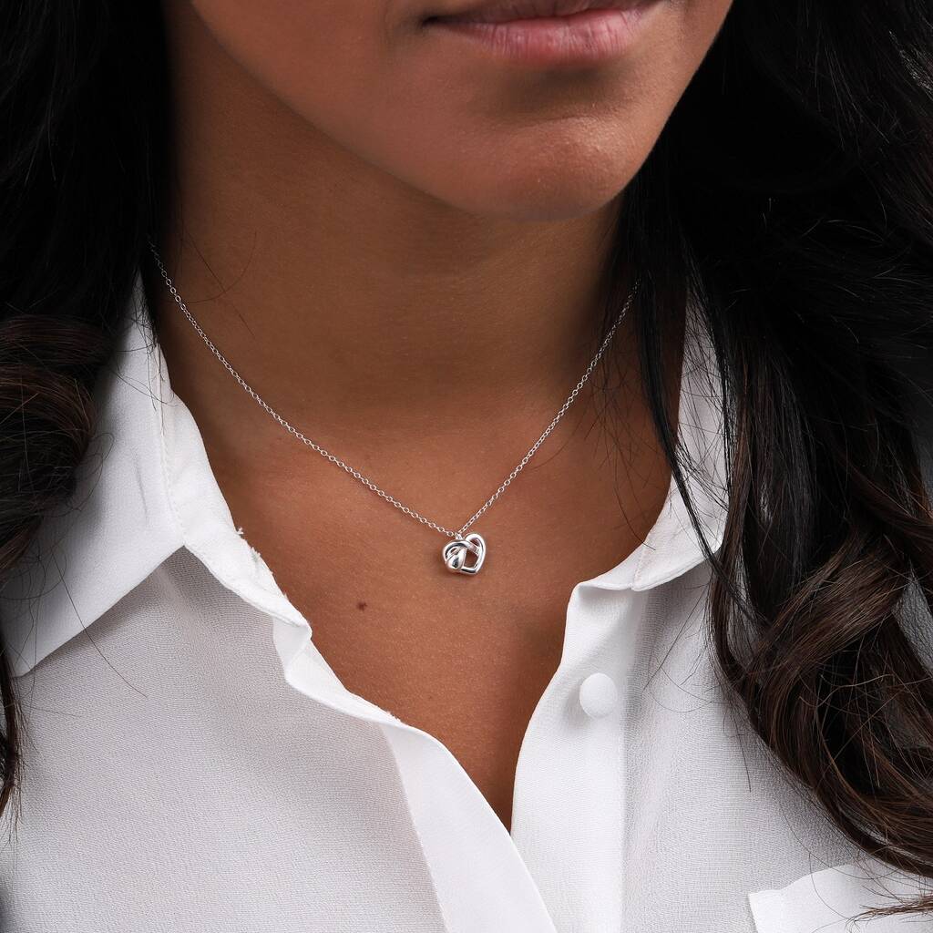 Sterling Silver Granddaughter Happiness Necklace - sterling silver-NuNu jewellery