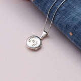 Sterling Silver Personalised Initial Locket - sterling silver-NuNu jewellery