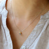 Raw Birthstone Necklace - sterling silver-NuNu jewellery