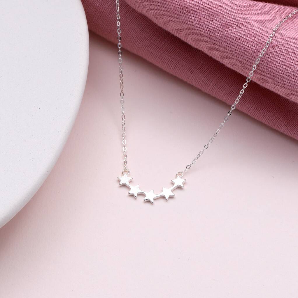 Sterling Silver Star Necklace For 50th Birthday - sterling silver-NuNu jewellery