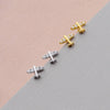 Sterling Silver Tiny Little Aeroplane Earrings - sterling silver-NuNu jewellery