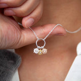 Three Magical Snowflakes Bracelet Or Necklace - sterling silver-NuNu jewellery