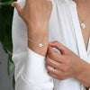 'You're Lovely' Sterling Silver Daisy Bracelet - sterling silver-NuNu jewellery