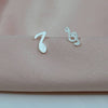 'Your Own Song' Music Note Earrings - sterling silver-NuNu jewellery