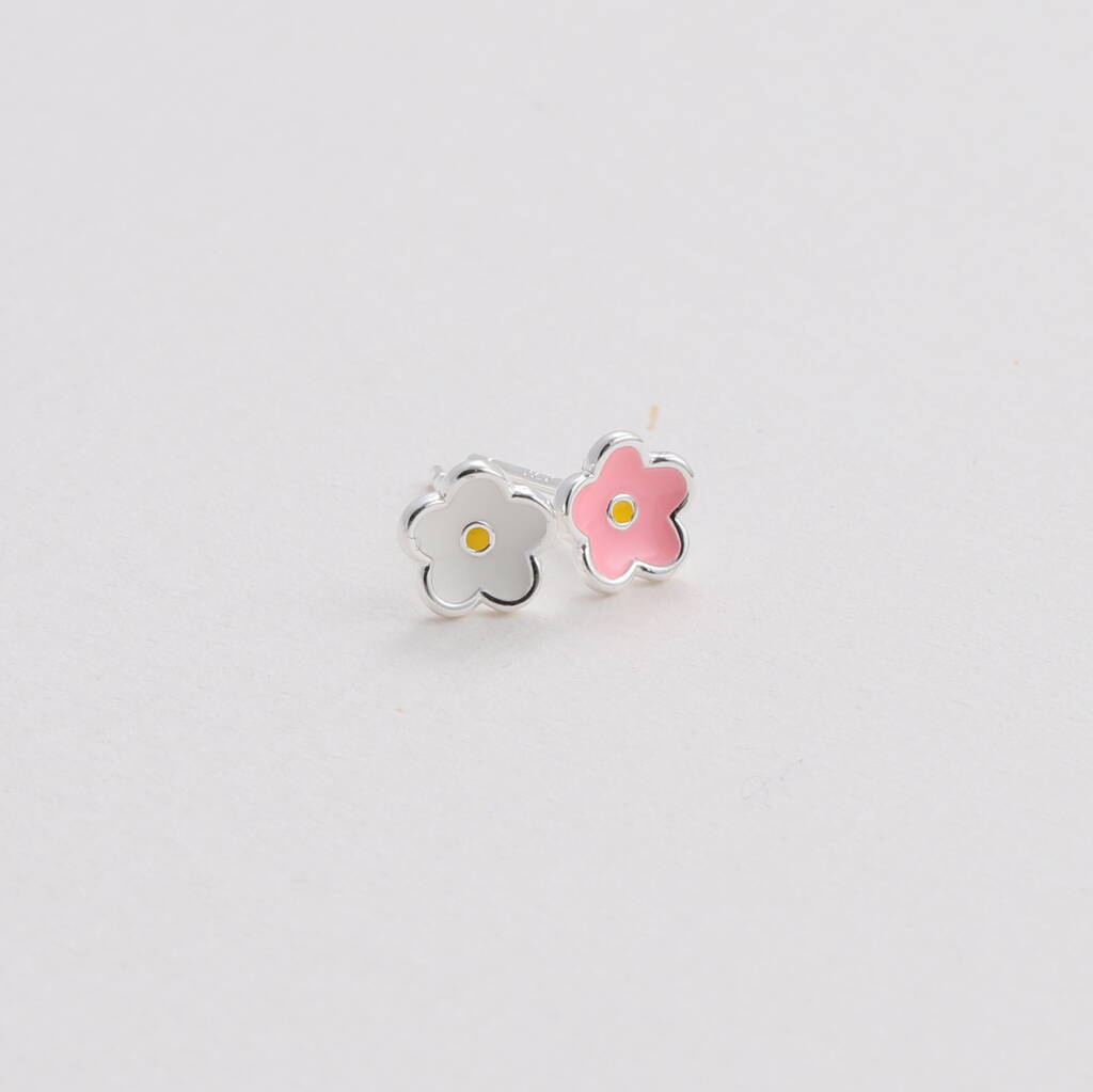 Gift Bag Friends Precious Flowers Earrings - sterling silver-NuNu jewellery