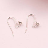 Sterling Silver Cherry Flower Ear Hook - sterling silver-NuNu jewellery