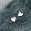 'Little Bit Of Thankfulness' Heart Earrings - sterling silver-NuNu jewellery