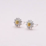 Gardener Daisy Earrings Gift - sterling silver-NuNu jewellery