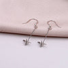 Sterling Silver Origami Long Earrings - sterling silver-NuNu jewellery