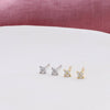 Gift Bag 'One Year More Fabulous' Sparkle Earrings - sterling silver-NuNu jewellery